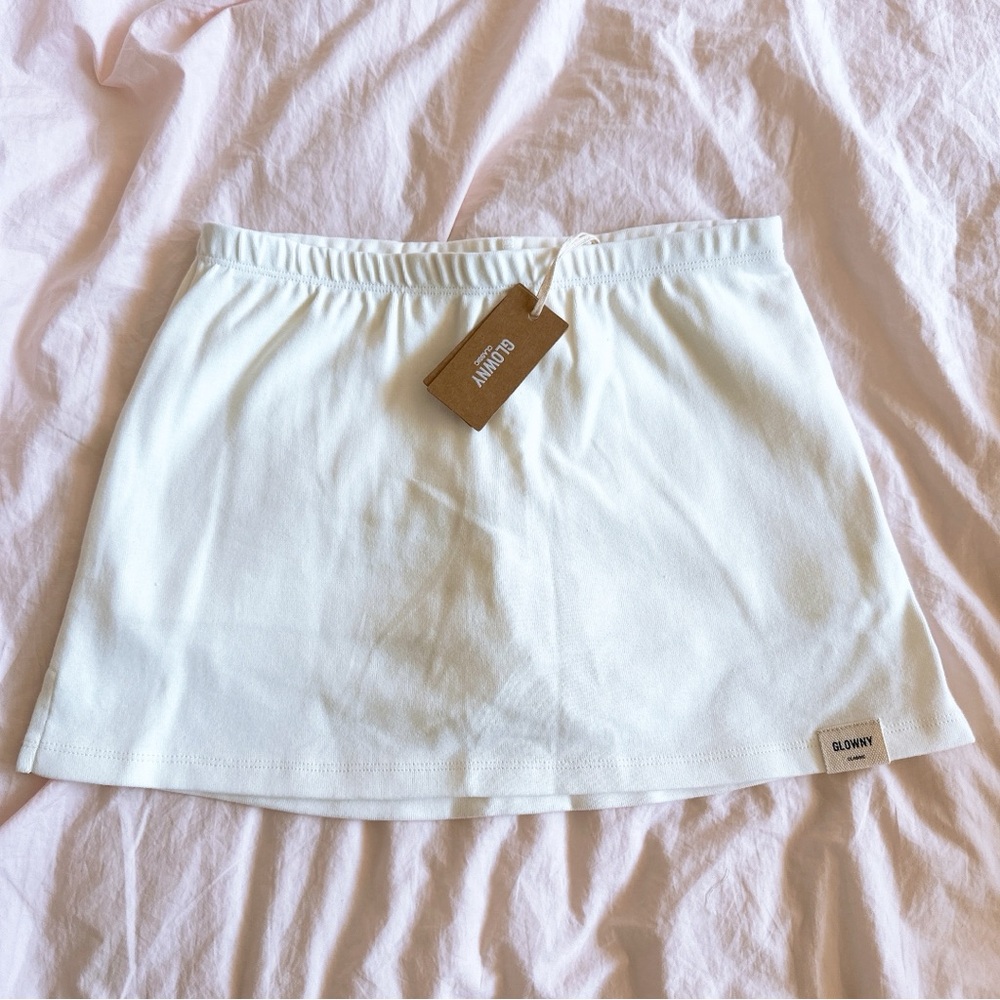 GLOWNY White Mini Skirt